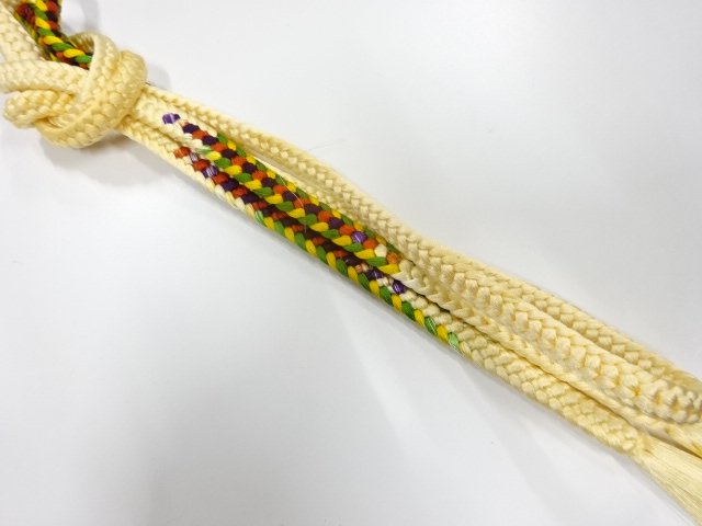 未使用品　正絹　手組帯締め